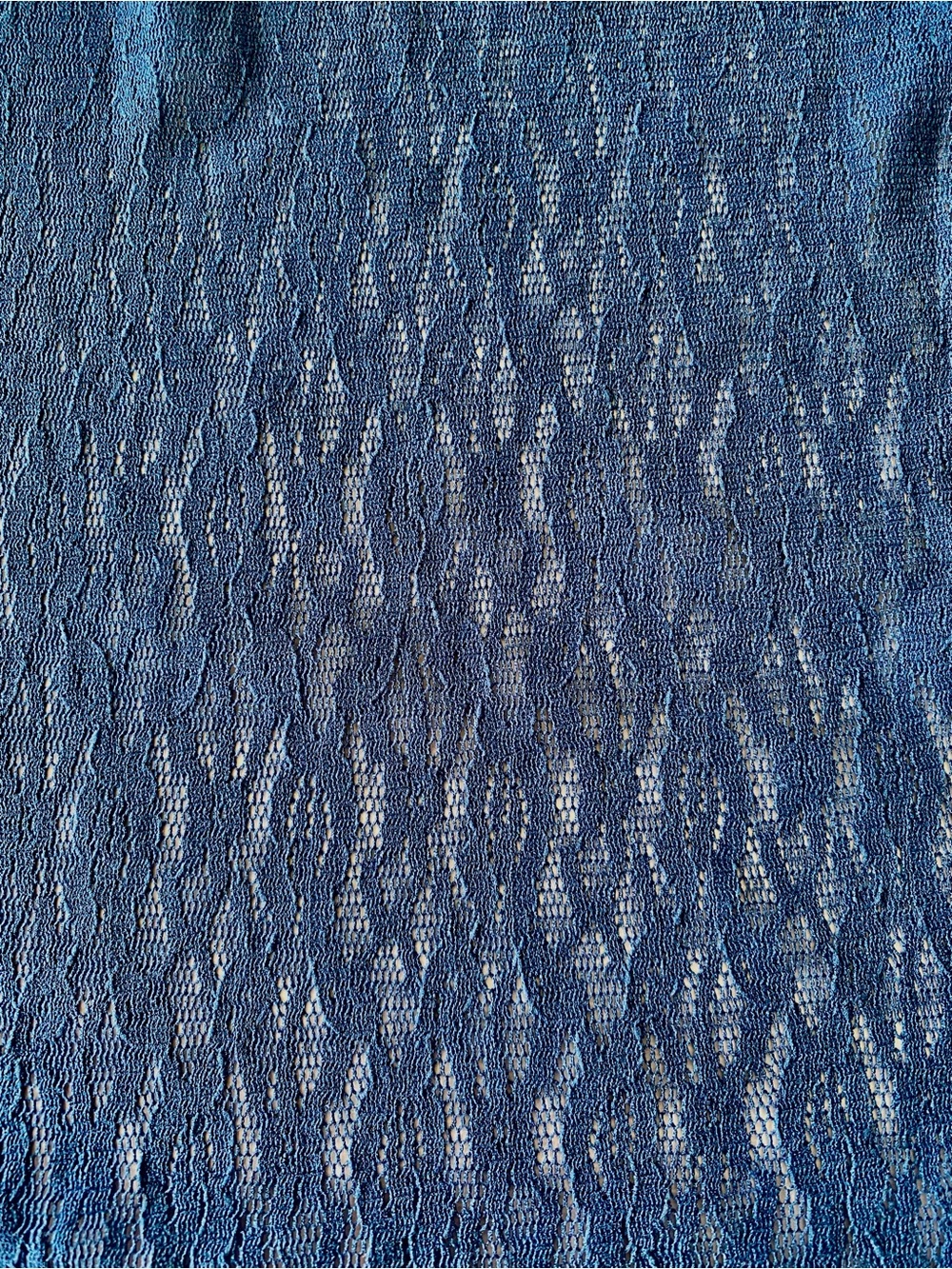 Blue Stretch Fabric Piece 168”